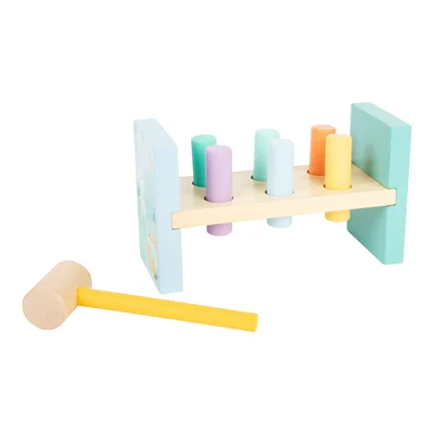 Small Foot Hammer game, wooden, pastel colours