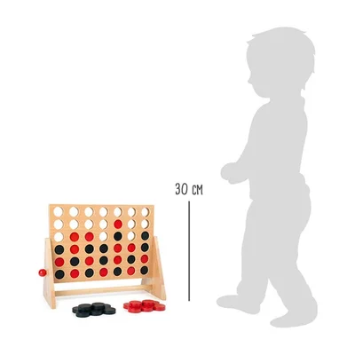 Small Foot Game 4 in a Row, wooden