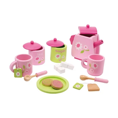 Small Foot Tea set, children’s, floral motifs, 17 pcs