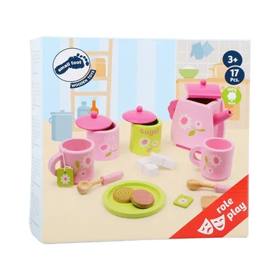 Small Foot Tea set, children’s, floral motifs, 17 pcs