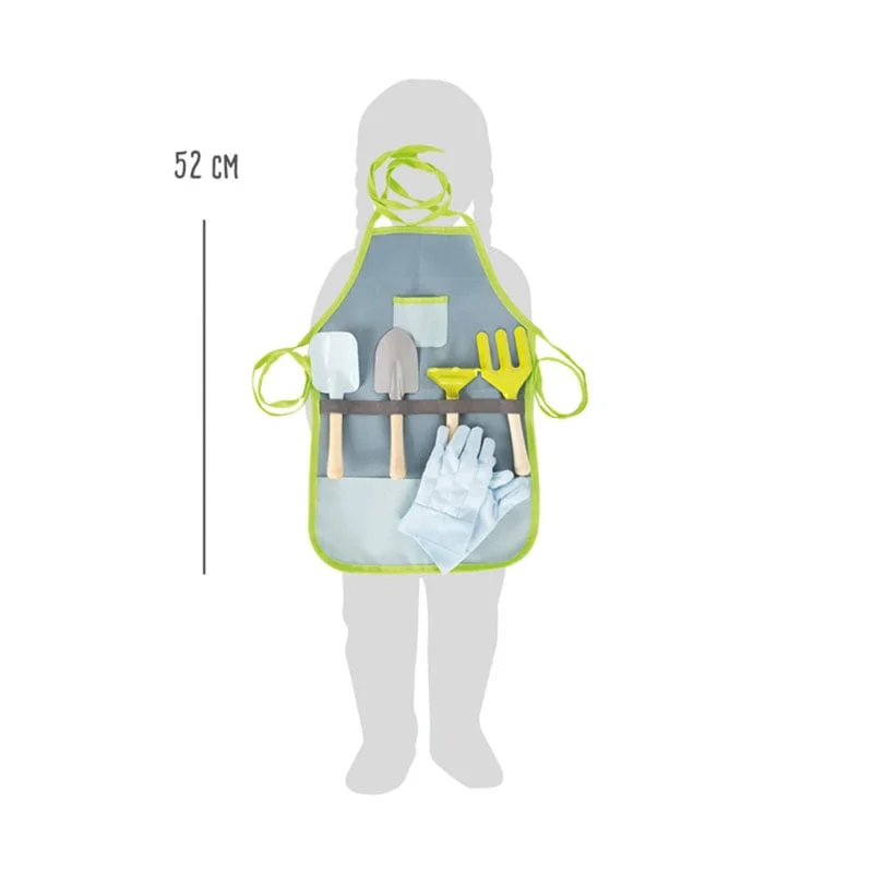 Small Foot Apron with garden tools