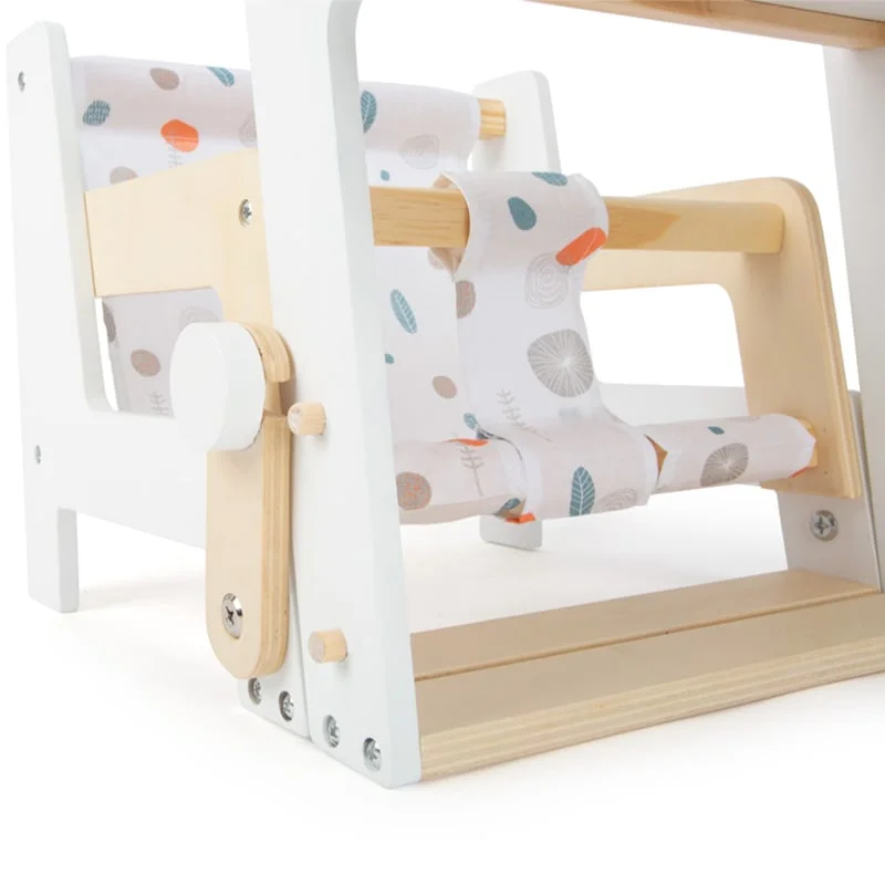 Small Foot High Chair for Dolls, wooden, 26 x 28 x 48 cm