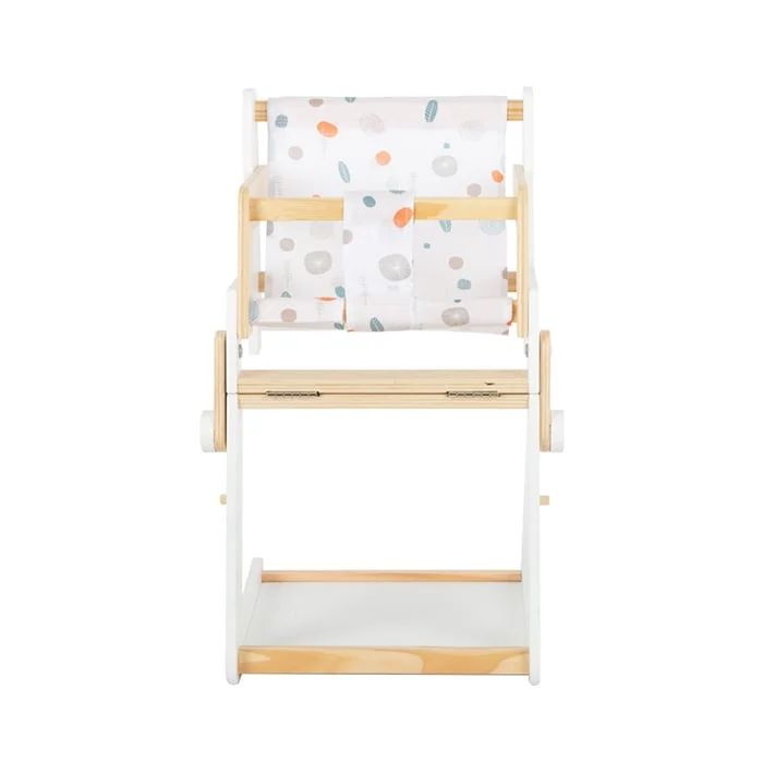 Small Foot High Chair for Dolls, wooden, 26 x 28 x 48 cm