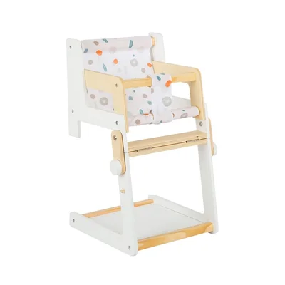 Small Foot High Chair for Dolls, wooden, 26 x 28 x 48 cm