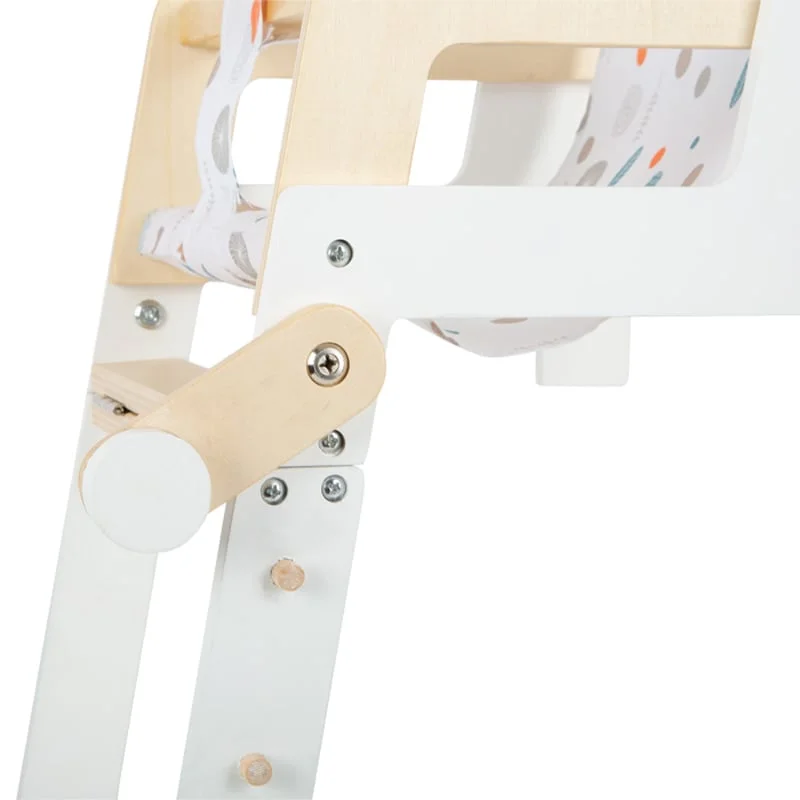 Small Foot High Chair for Dolls, wooden, 26 x 28 x 48 cm