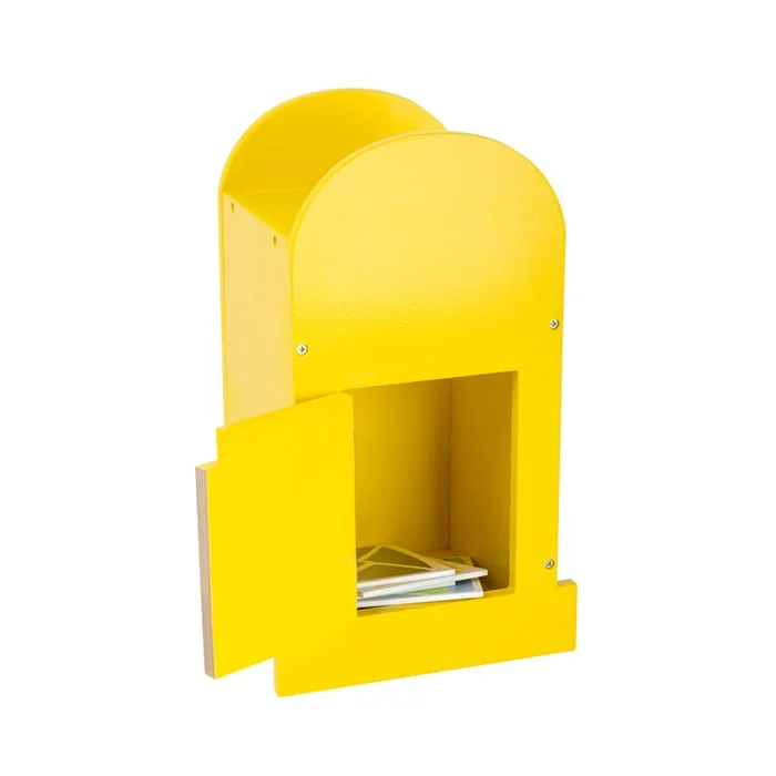 Small Foot Mailbox, wooden, with accessories, 18 x 15 x 30 cm