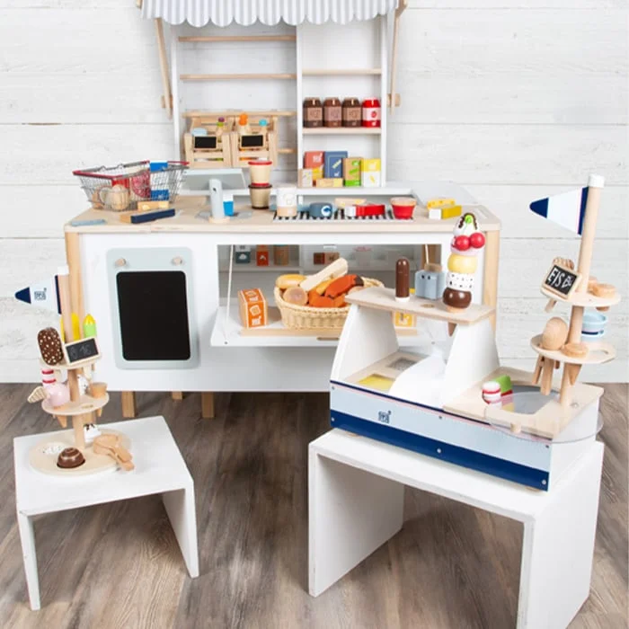 Small Foot Ice cream stand, with accessories, wooden