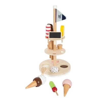 Small Foot Ice cream stand, with accessories, wooden