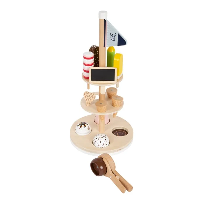 Small Foot Ice cream stand, with accessories, wooden