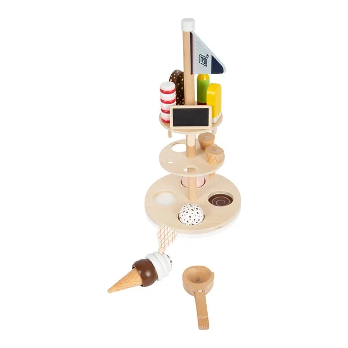 Small Foot Ice cream stand, with accessories, wooden