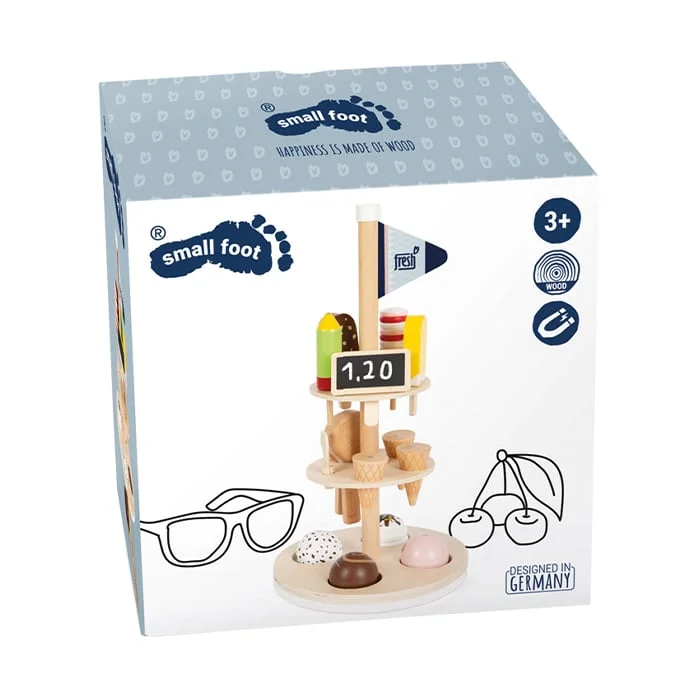 Small Foot Ice cream stand, with accessories, wooden