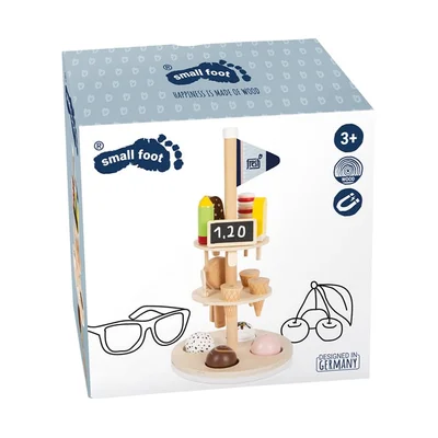 Small Foot Ice cream stand, with accessories, wooden