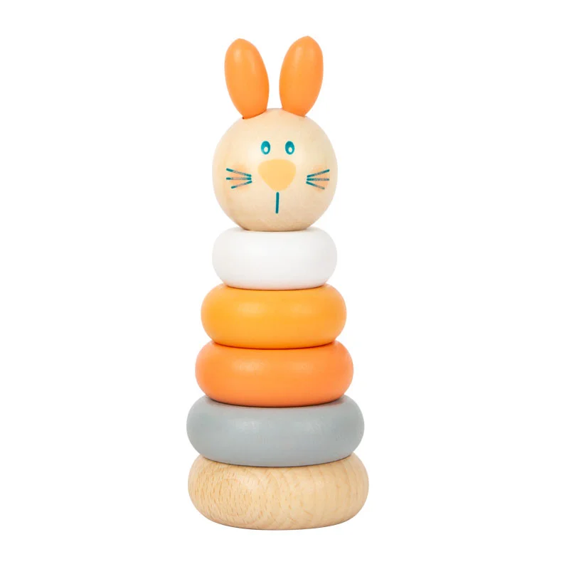 Small Foot Stacking tower, wooden, assorted