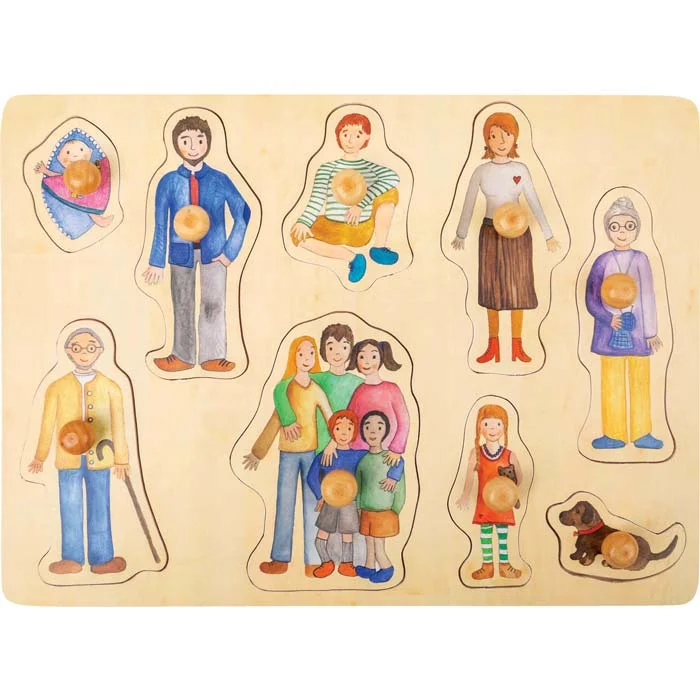 Small Foot Nesting puzzle – family & friends, wooden, 9 pcs