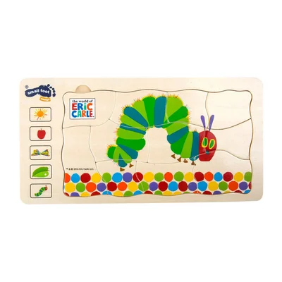 Small Foot Puzzle Hungry Caterpillar, multilayer