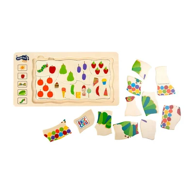 Small Foot Puzzle Hungry Caterpillar, multilayer