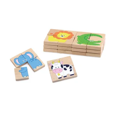 Nowa Szkola Puzzle Animals, magnetic, 32 pcs