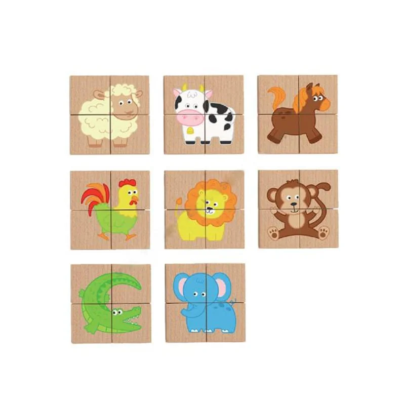 Nowa Szkola Puzzle Animals, magnetic, 32 pcs