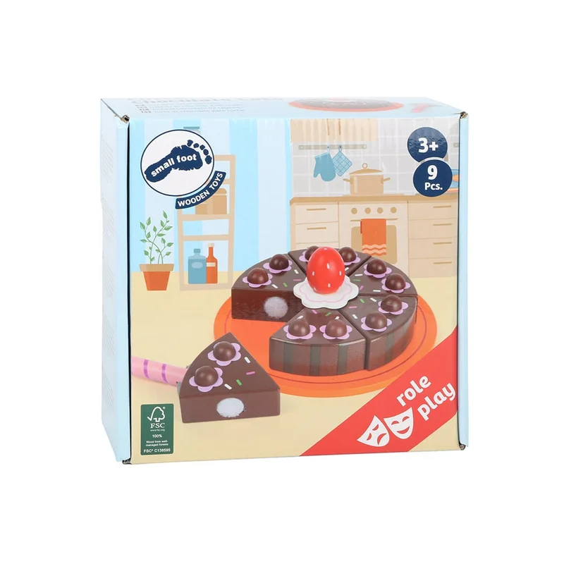 Small Foot Play cake, wooden, 9 pcs