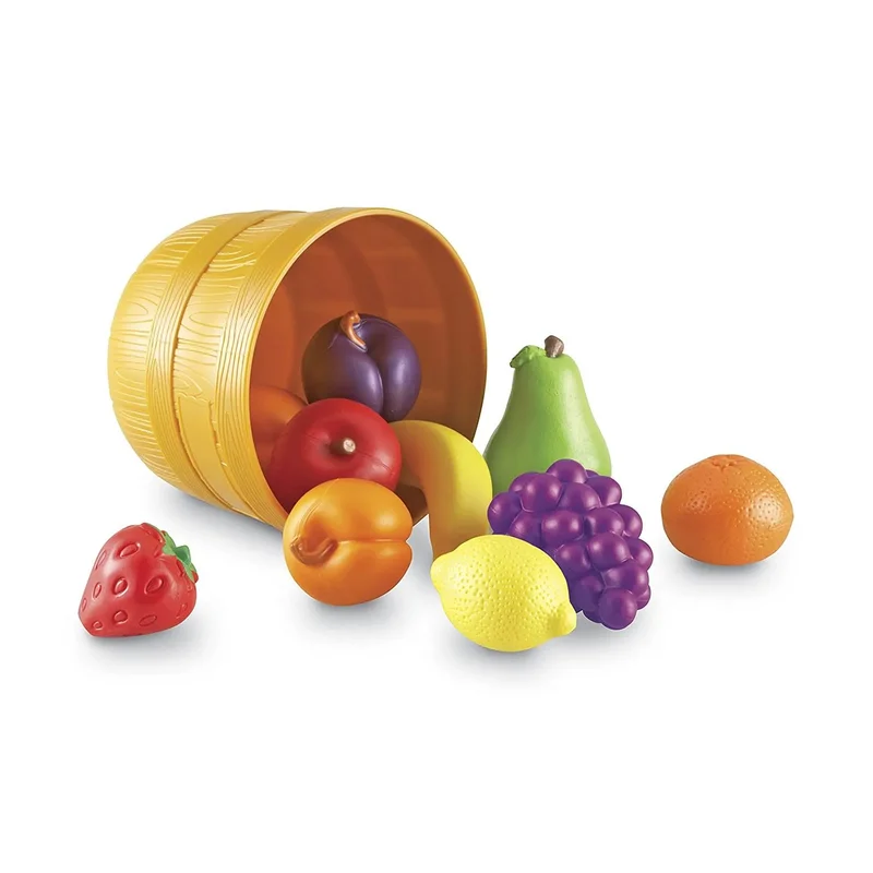 Learning Resources Fruit Set, in basket, plastic