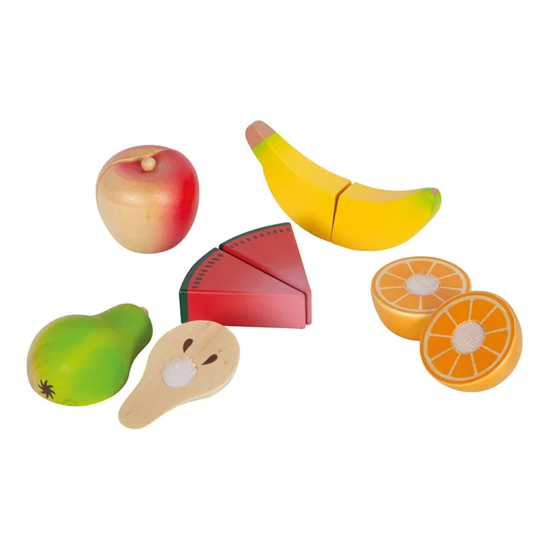 Small Foot Wooden Cutting Fruit and Vegetable Set