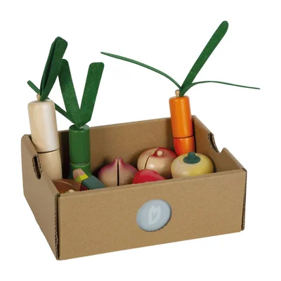 Small Foot Wooden Cutting Fruit and Vegetable Set