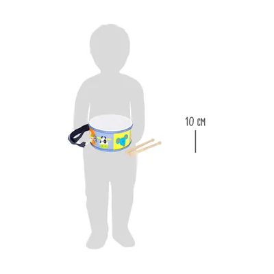 Small Foot Drum, with Strap and Sticks, Kids
