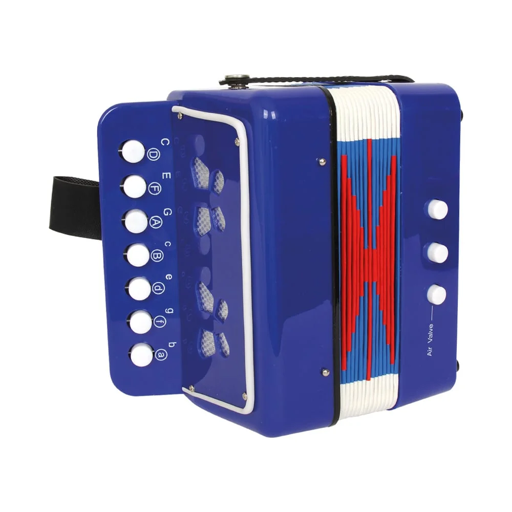 Small Foot Accordion, children’s, blue, 17 x 9.5 x 17 cm