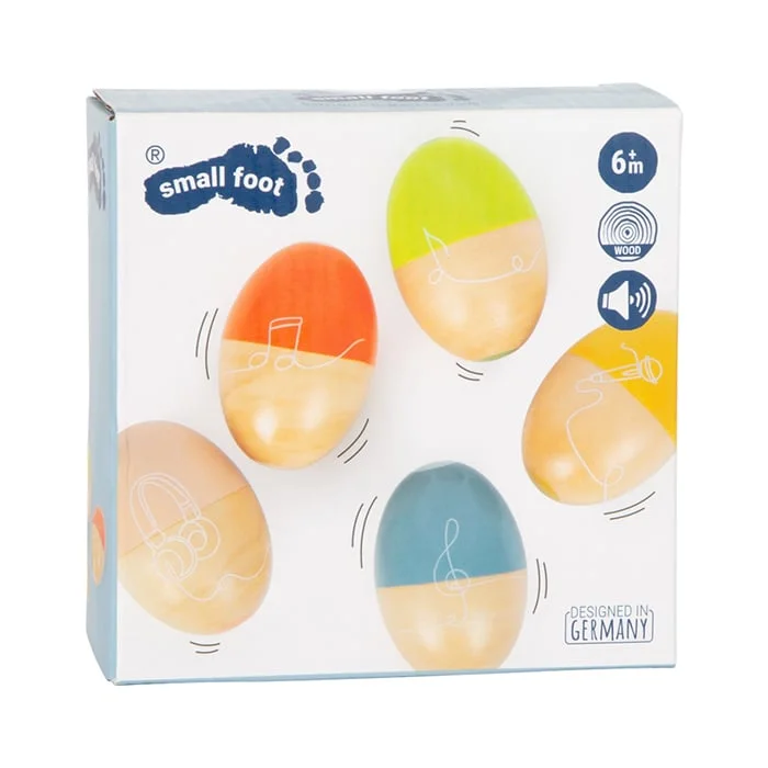 Small Foot Maracas eggs Groovy Beats, wooden