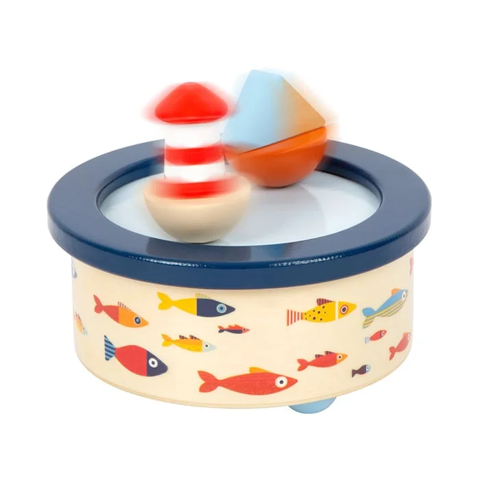 Small Foot Music Box Ocean, wooden