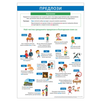 Office 1 School poster “Prepositions”, 70 x 100 cm