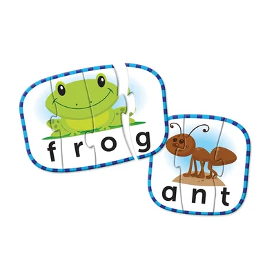 Learning Resources Puzzle Cards with English Words, 14 x 10.1 cm