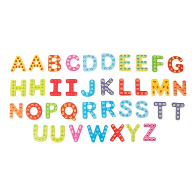 Small Foot English letters, magnetic