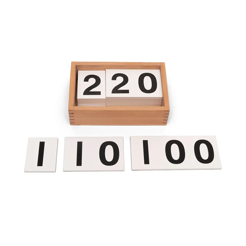Nowa Szkola Montessori Numbers, wooden, in box, 20 pcs