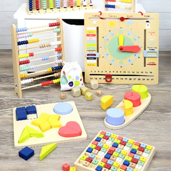 Small Foot Bags with dice Mathematics, 12 pieces in display