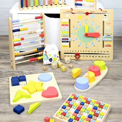 Small Foot Bags with dice Mathematics, 12 pieces in display