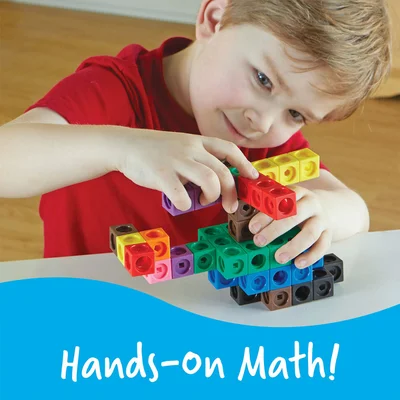 Learning Resources Комплект математически кубчета, 200 части