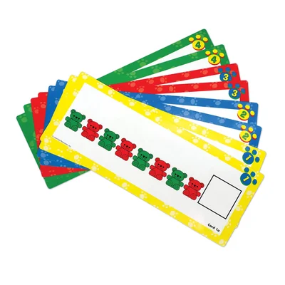 Learning Resources Counting family bears set, with 16 activity cards