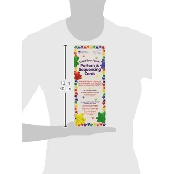 Learning Resources Counting family bears set, with 16 activity cards