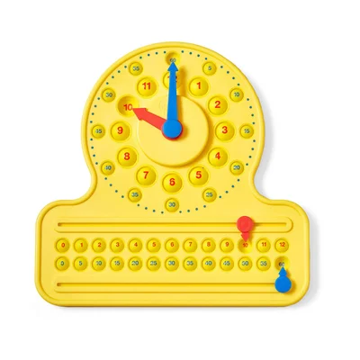 Learning Resources Educational clock, with number line and pop-it numbers