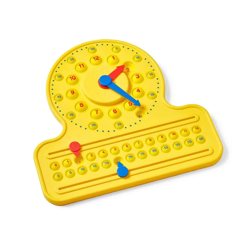 Learning Resources Educational clock, with number line and pop-it numbers