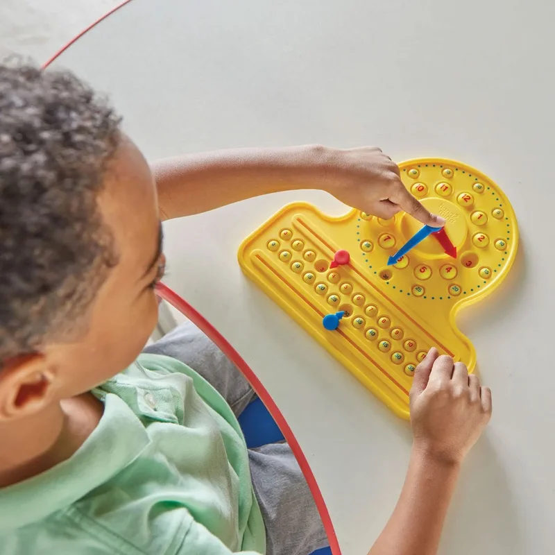 Learning Resources Educational clock, with number line and pop-it numbers