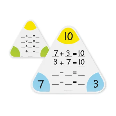 Learning Resources Дъски за смятане, триъгълни, 5 броя
