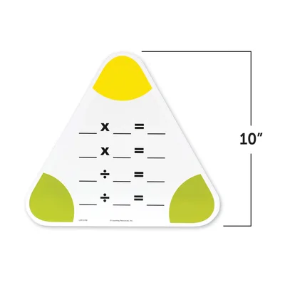 Learning Resources Дъски за смятане, триъгълни, 5 броя