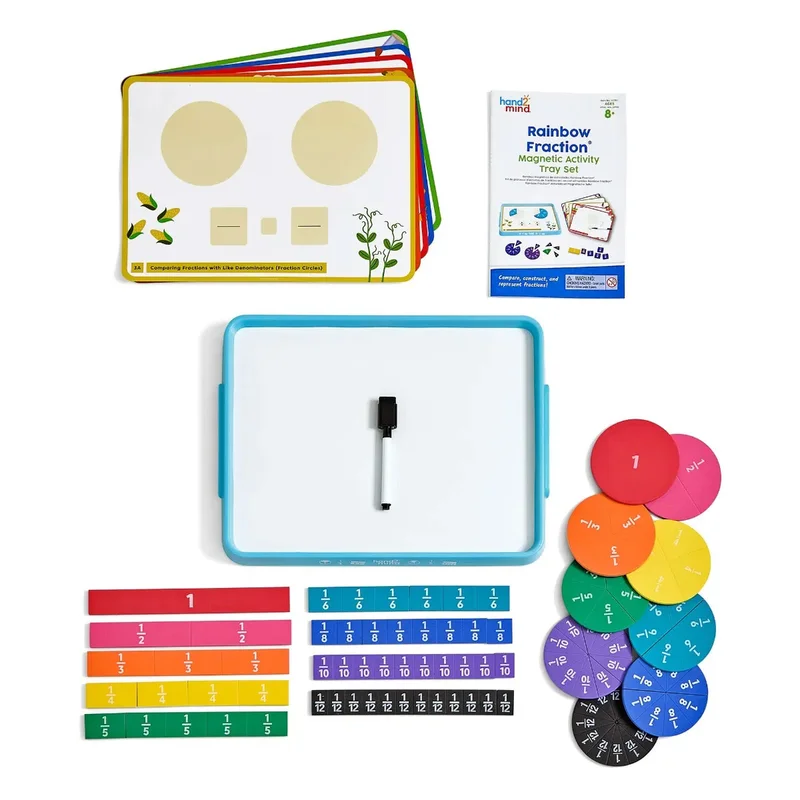 Learning Resources Комплект за изучаване на дроби Rainbow Fraction