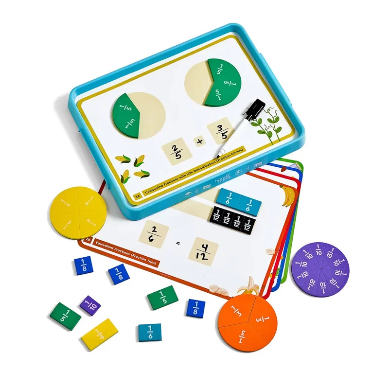 Learning Resources Комплект за изучаване на дроби Rainbow Fraction