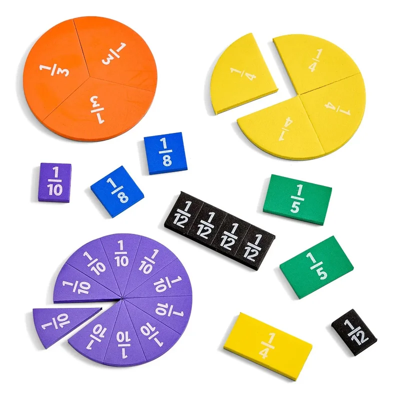 Learning Resources Комплект за изучаване на дроби Rainbow Fraction