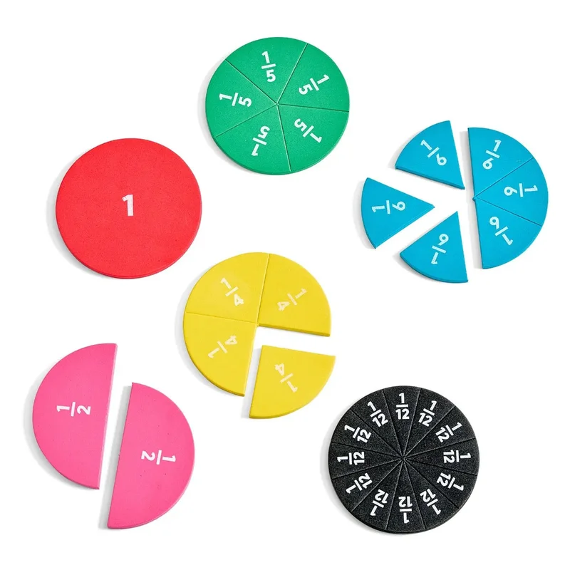 Learning Resources Математически комплект Rainbow Fraction, магнитен