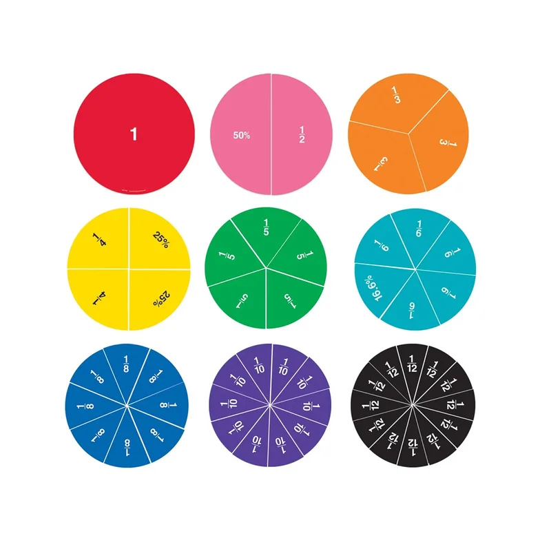 LER FRACTIONS CIRCLES DOUBLE-SIDED MAGNETIC