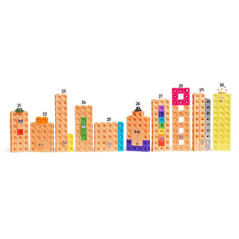 Learning Resources Комплект математически кубчета за сглобяване, от 21 до 30